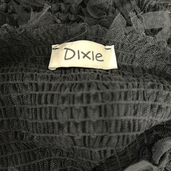 Dixie Short Sleeve Stretchy Cocktail Christmas Mini Dress In Black Size S - Picture 4 of 8